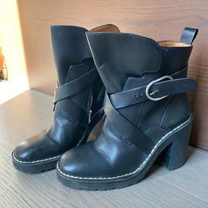 Allsaints heeled leather boots